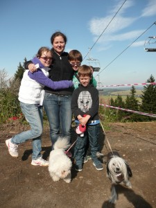 S maminkou Milenou a bratry Tomáškem a Lukáškem