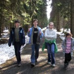 zleva Ondra, Honza, Zuzka a Valča