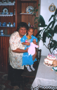 Věrka s vnučkou Dianou